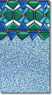 Overlap style pool liners