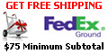 Get Free Shipping on all orders over $75