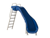 S.R. Smith Rogue2 Pool Slide in Blue with Right Turn - Item 610-209-5813