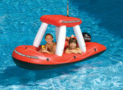Swimline Inflatable Fire Boat Ride-On Squirter - Item 90752