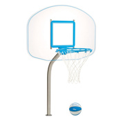 DunnRite Clear Hoop Regulation Pool Basketball Game Set - Item DMB450