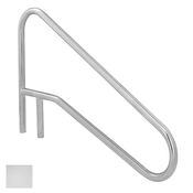 S.R. Smith Sloped Braced Safety Hand and Stair Rail - Polished Steel - Item DMS-102A