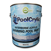 Poolcrylic Waterborne Pool Paint 1 Gal White - Item ENC-2600