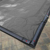14 x 28 Inground Winter Pool Cover 15 Year Silver/Black Rectangle - Item GPC-70-8252