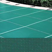 Meyco 12 x 24 Rectangle PermaGuard Solid Green Safety Pool Cover With Drains - Item M1224PG