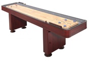 Challenger 12 ft. Shuffleboard with Dark Cherry Finish - Item NG1214