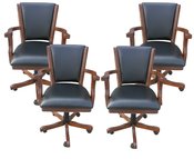 Walnut Poker Chairs - Set of 4 - Item NG2366CH