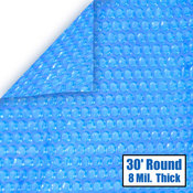 30 Round - 8 mil Solar Cover for Above Ground Pools - Item NS127