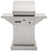 TEC Patio FR 26" Infrared Propane Gas Grill with Stainless Steel Pedestal & Side ... - Item PFR1LPPEDS
