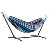 Vivere Brazilian Style Double Hammock with 9 ft. Stand - Denim - Item UHSDO9-12