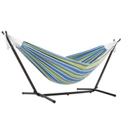 Vivere Brazilian Style Double Hammock with 9 ft. Stand - Oasis - Item UHSDO9-24