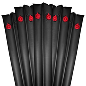1' x 8' Double Chamber Black Water Tube Standard Duty Pack of 5 - Item WTB-70-1010-5