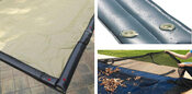 12 x 24 Inground Winter Pool Cover plus 8 Water Tubes and Leaf Guard 20 Year ... - Item WC-IG-101001-WT-LG