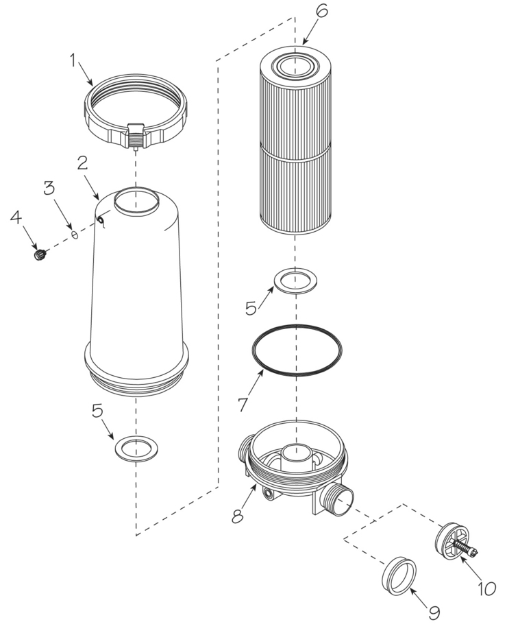 Waterway 1-12-2-InLine-Filters replacement parts