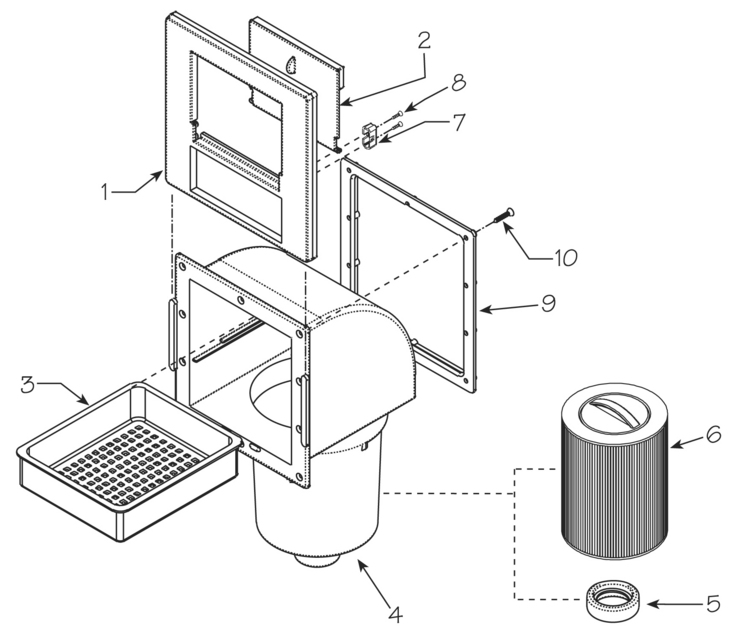 Waterway 50-Sq-Ft-Skim-Filter replacement parts