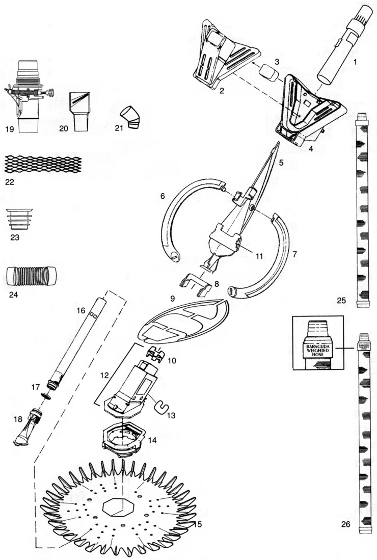 Zodiac Alpha-3-Plus replacement parts