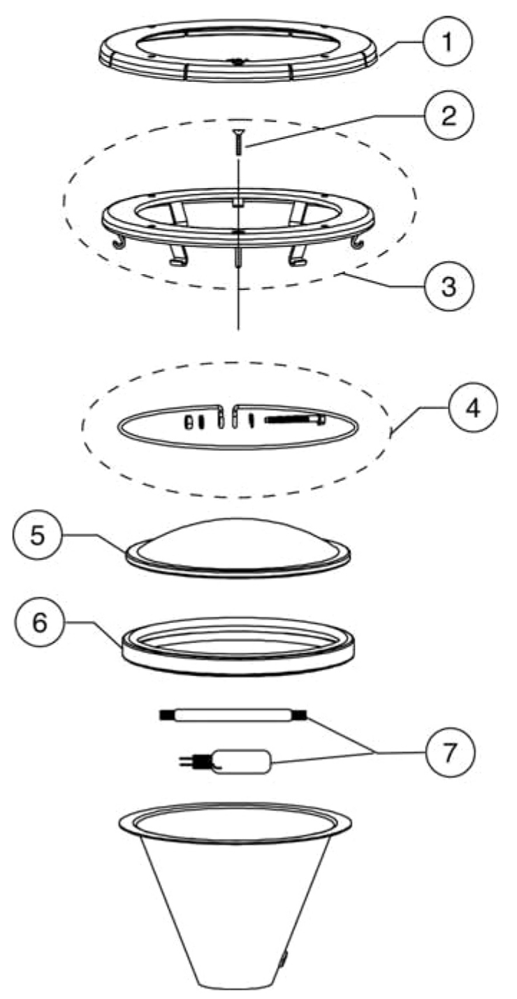 Pentair AmerQuartz-Lights replacement parts
