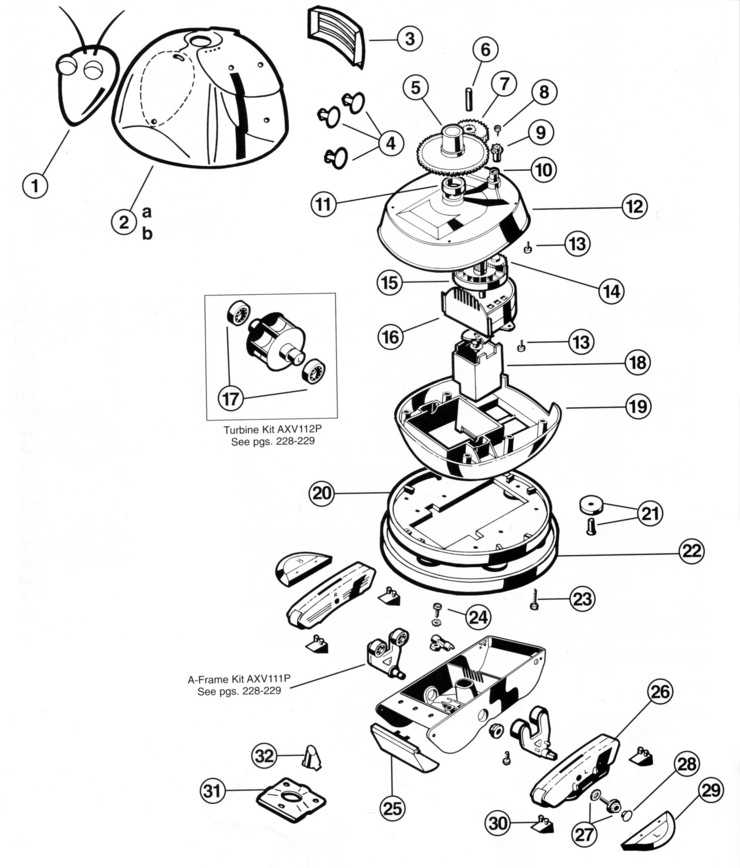Hayward AquaBug replacement parts