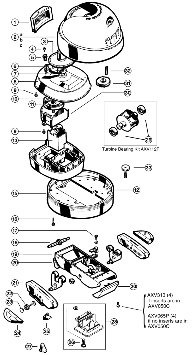 Hayward AquaDroid-Elite replacement parts
