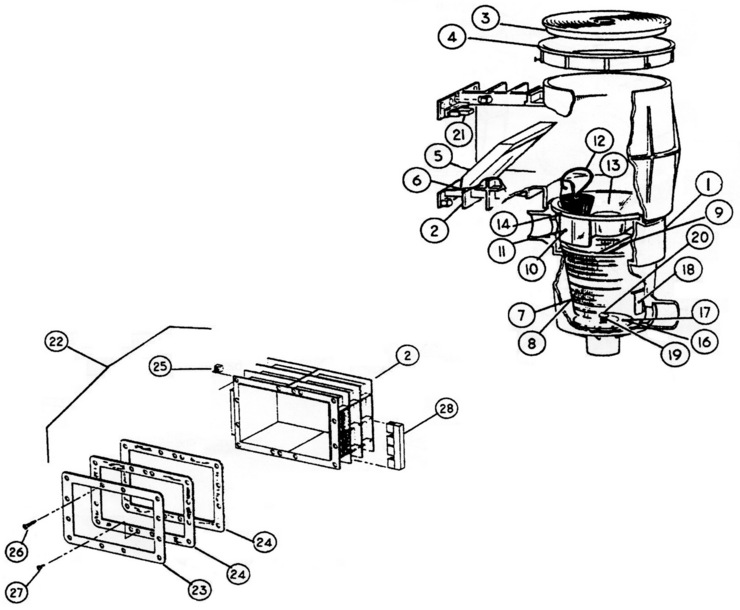 Waterco / Baker Hydro Baker-Hydro-Skimmer-Parts replacement parts