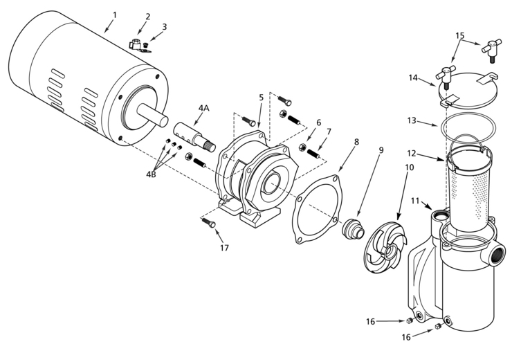 Sta-Rite CFA-Series replacement parts