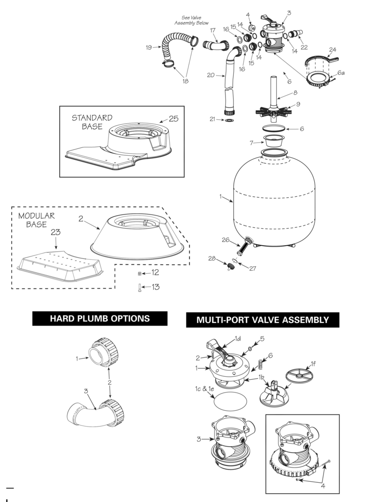 Waterway Carefree-Sand-Filter replacement parts