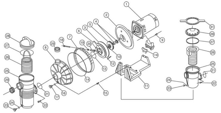 Pentair Challenger-High-Flow-Pump replacement parts