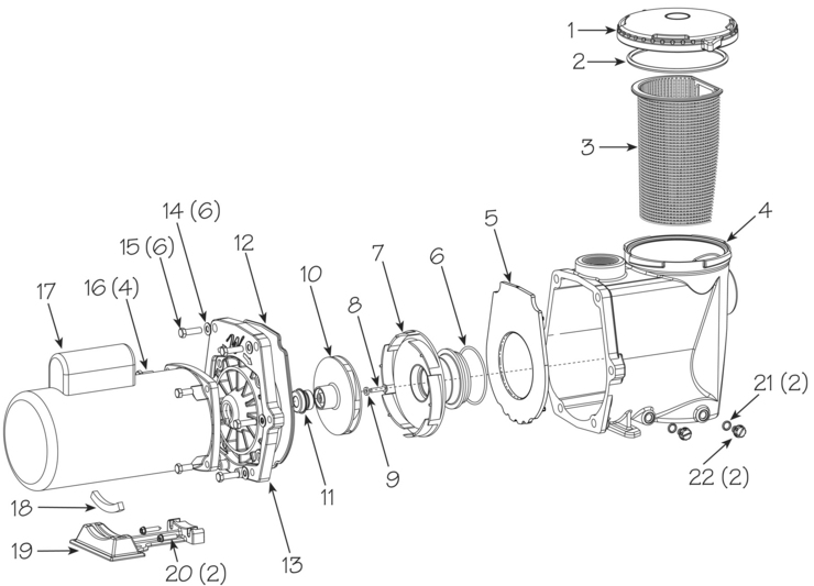 Waterway Champion-Series replacement parts