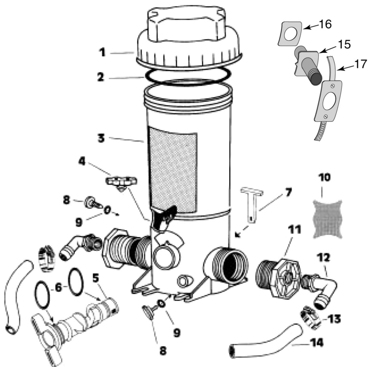 Sta-Rite Chlorinator replacement parts