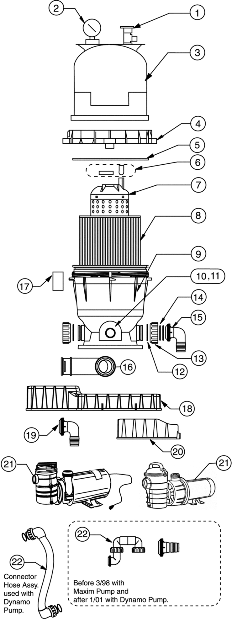 Pentair Clean-Clear-Predator-Filter-System replacement parts