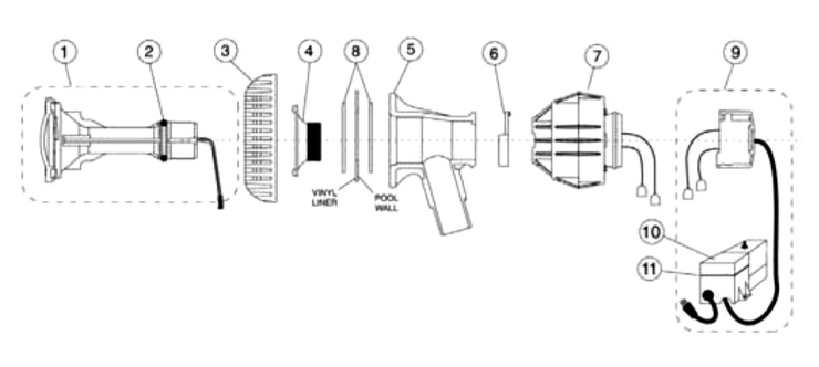 Pentair Color-AquaLight-CAL-Lights replacement parts