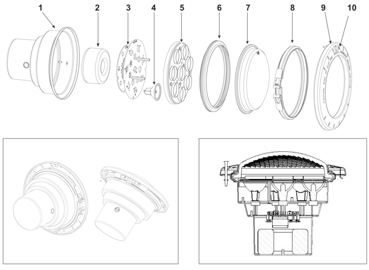 Jandy Digital-Pool-Light replacement parts