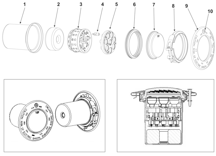 Jandy Digital-Spa-Light replacement parts