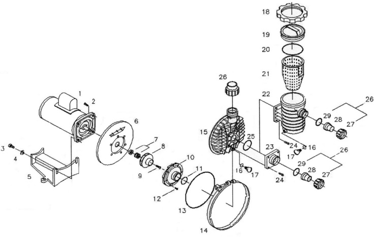 Aqua-Flo Dominator-High-Head replacement parts