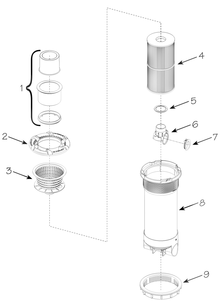 Waterway DynaFlo-XL-Skim-Filter replacement parts