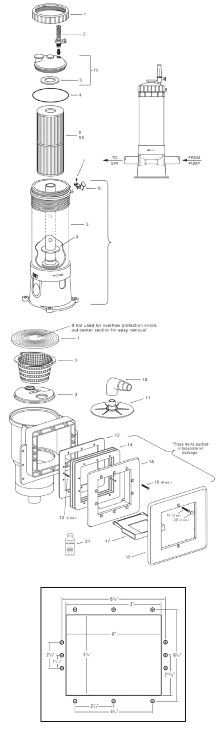 Pentair Dynamic-Series-V-Models-DSCSWS-Safety-Wa replacement parts