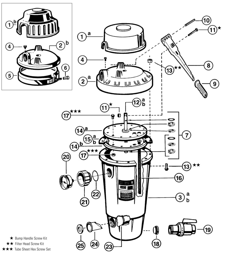 Hayward EC50A-EC50AC-ExtendedCycle-DE-Filter replacement parts