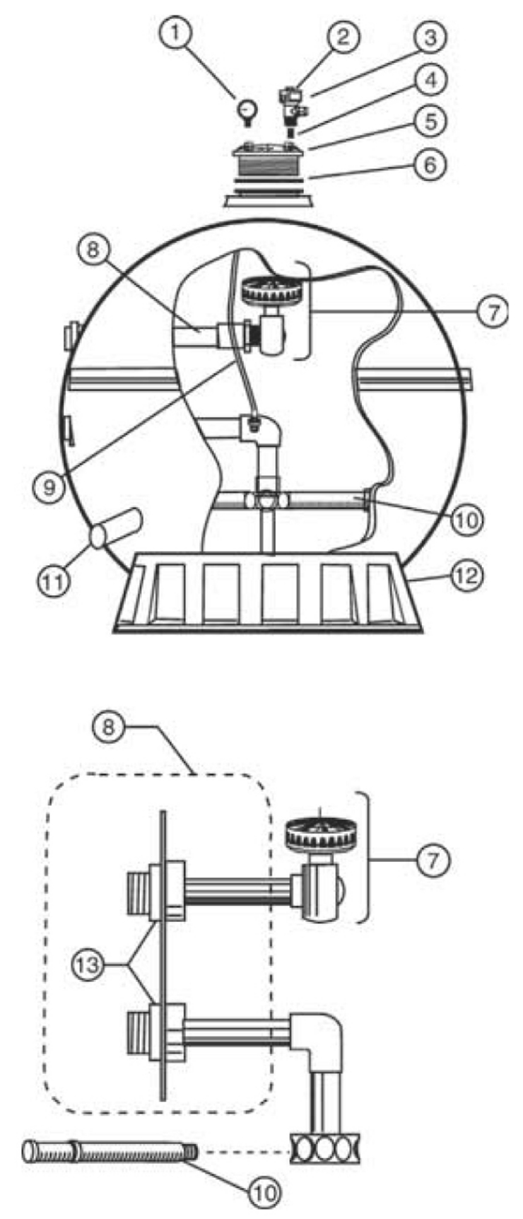 Pentair Eclipse-Side-Mount replacement parts