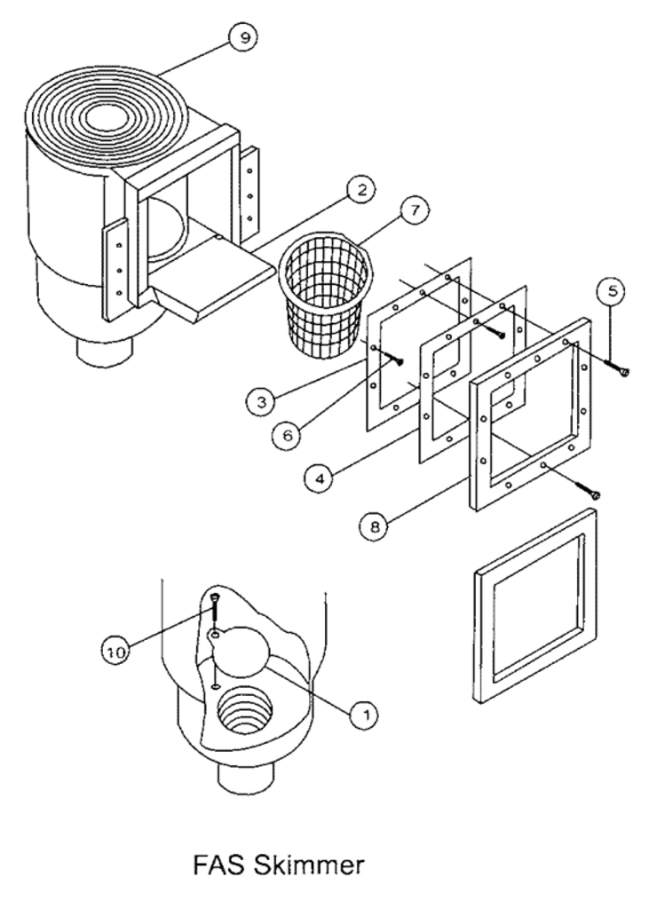 Pentair FAS-Aboveground-Skimmer replacement parts