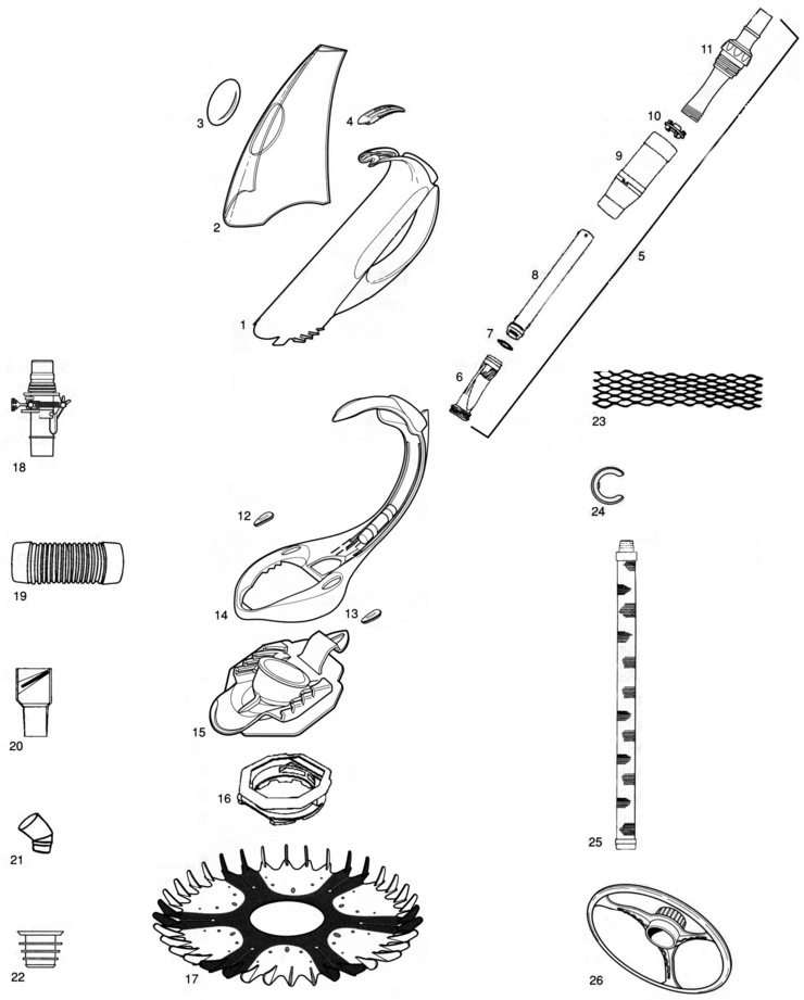 Zodiac G4 replacement parts