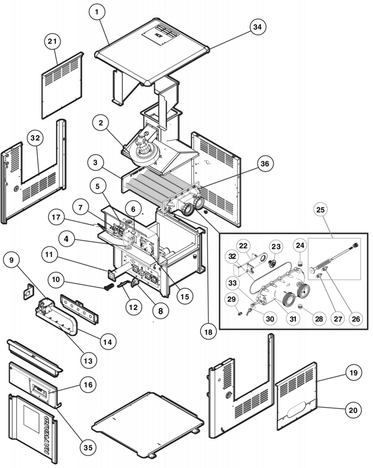 Hayward HSeries-Low-NOx replacement parts