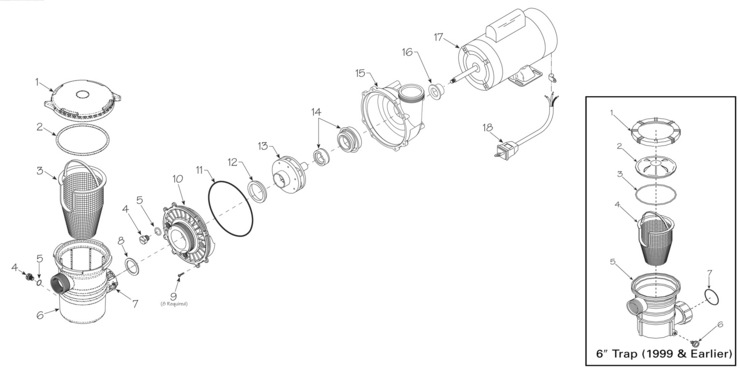 Waterway HiFlo-Side-Discharge-Pump replacement parts