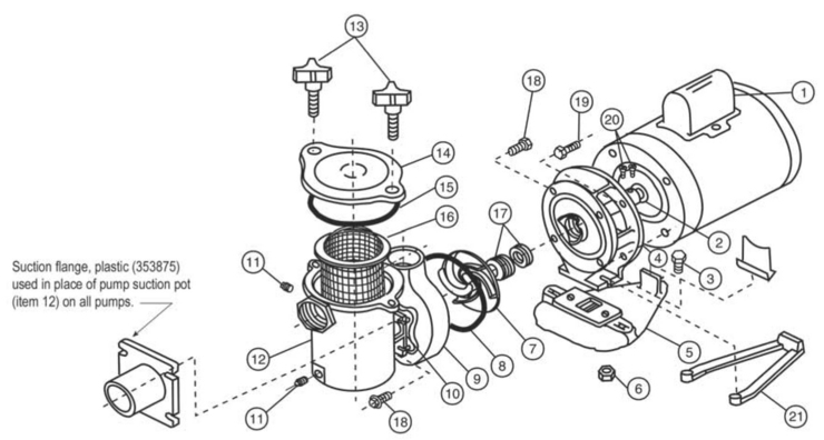 Pentair Hydropump replacement parts