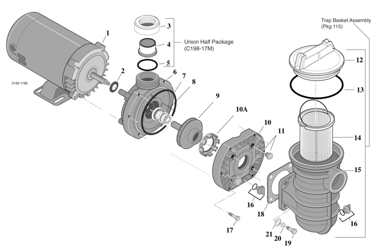 Sta-Rite JWPA-Series replacement parts