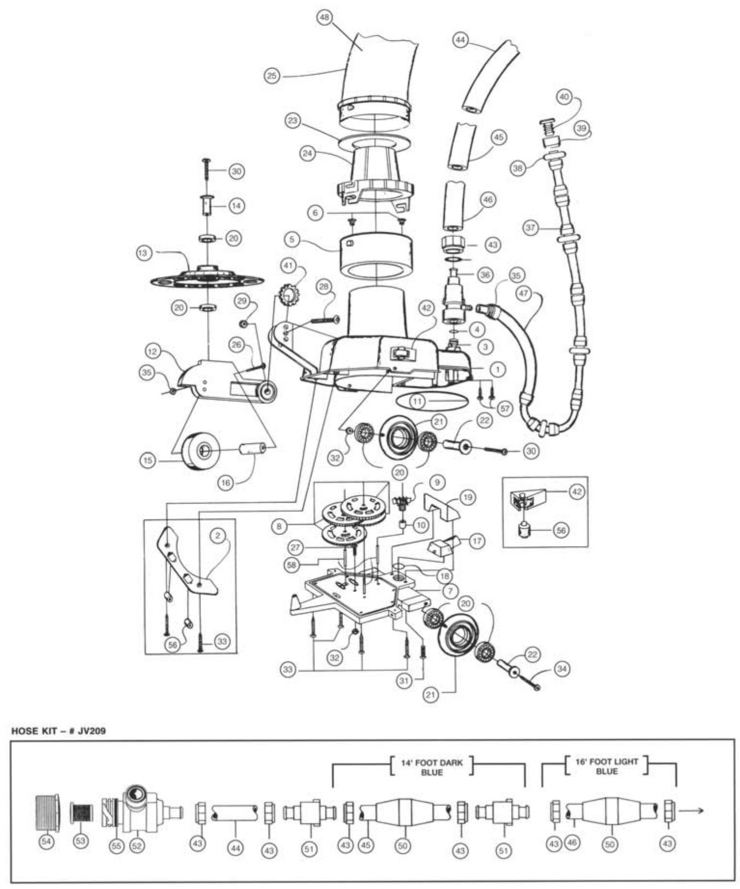 Pentair JetVac replacement parts