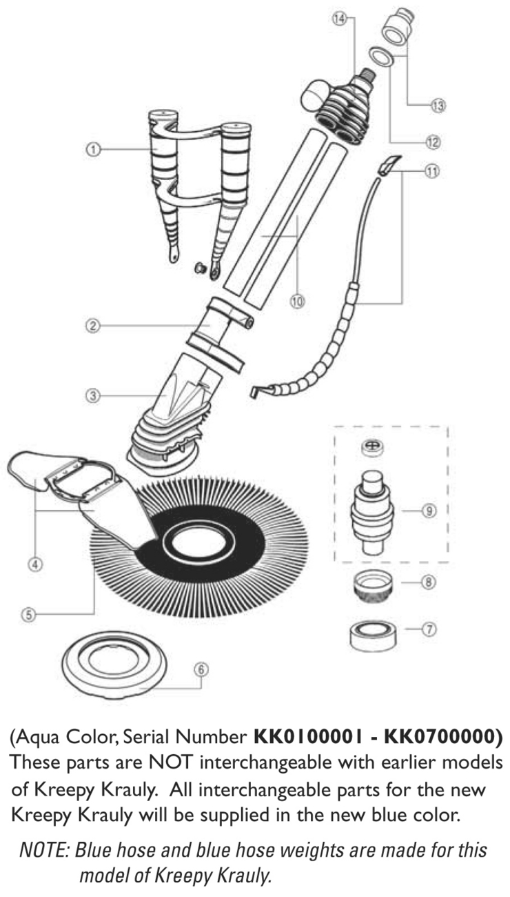 Pentair Kreepy-Krauly-19941999 replacement parts