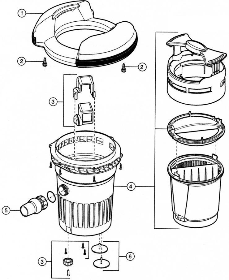 Polaris LCS-Leaf-Canister-Skimmer replacement parts