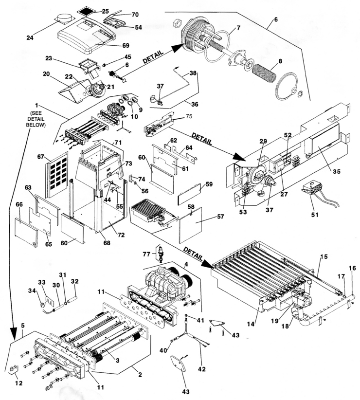 Jandy Laars-LX-LT-Mfg-1999Present replacement parts