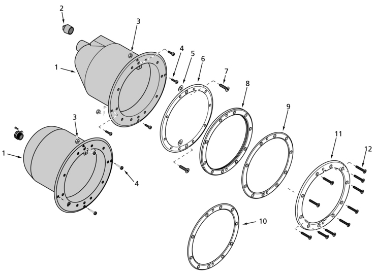 Sta-Rite Large-Light-Niche replacement parts