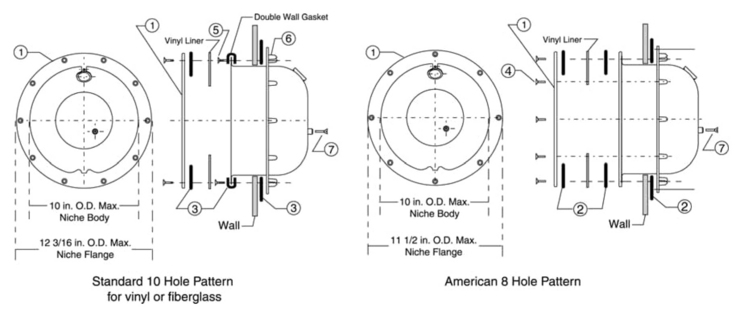 Pentair Large-Stainless-Steel-Niches replacement parts